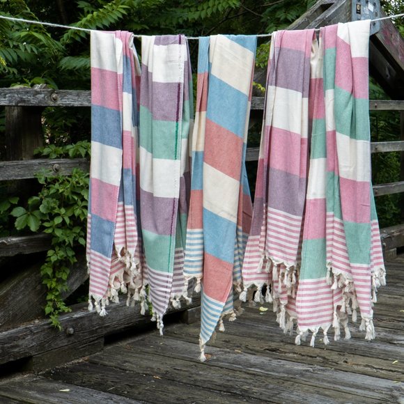 All Organic Cotton Turkish Peshtemal - Picture 4 of 6